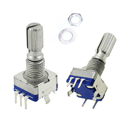 EC11 Энкодер круглая ребристая ручка 20 мм 5 Pin