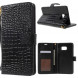 Чехол под крокодиловую кожу для Samsung Galaxy S6 EDGE+ G928 (Черный)