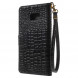 Чехол под крокодиловую кожу для Samsung Galaxy S6 EDGE+ G928 (Черный)