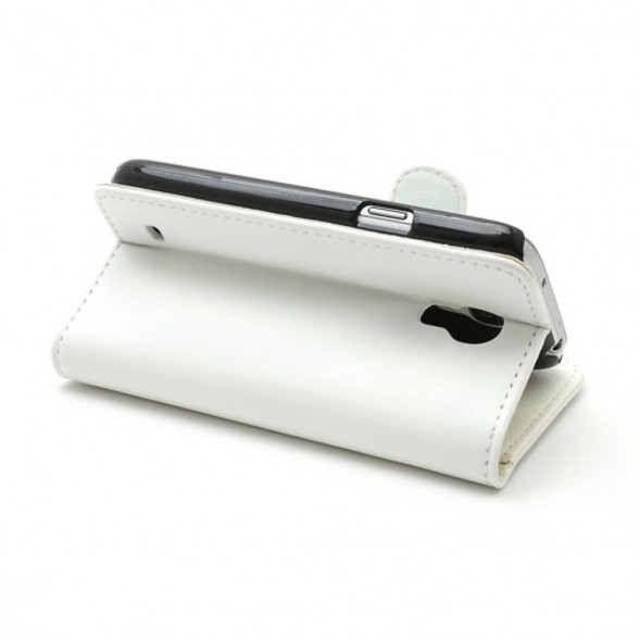 Чехол книжка с визитницей для Samsung Galaxy S 4 mini i9190 (Белый)