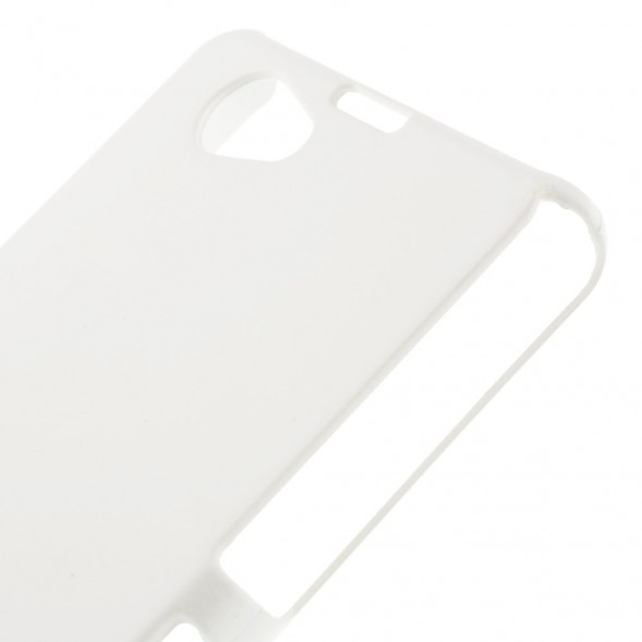 Прорезиненный чехол накладка для Sony Xperia Z1 Mini Compact D5503 (Белый)