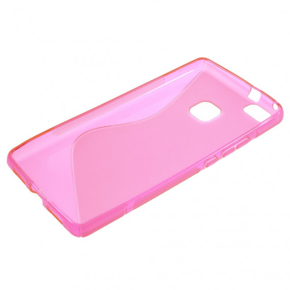 Антискользящий чехол для Huawei P9 Lite (Малиновый)