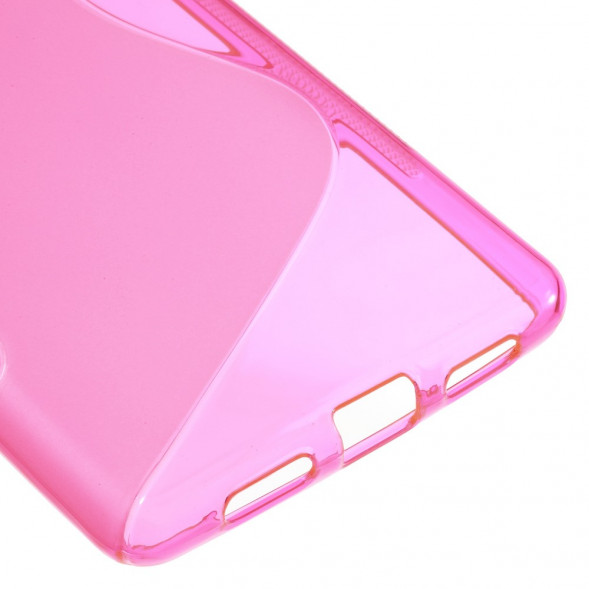 Антискользящий чехол для Huawei P9 Lite (Малиновый)