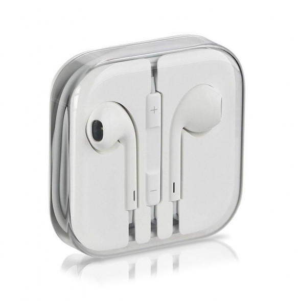 Гарнитура блистер iPhone 5, 5S, 6, 6 Plus белая