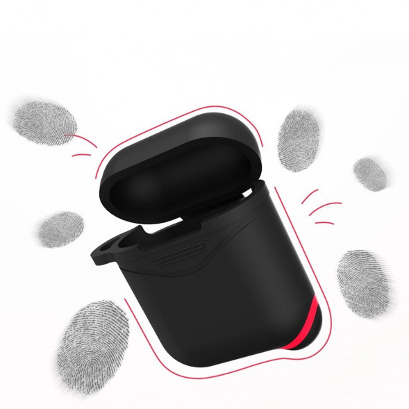 Силиконовый чехол для наушников AirPods Luminous (голубой)