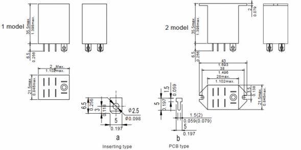 JQX-13F-2C-A-12VDC-1 FORWARD Реле электромагнитное