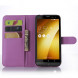 Чехол книжка с визитницей для Asus Zenfone Zoom ZX551ML ZX550 (Фиолетовый)