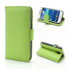 Чехол книжка с визитницей для Samsung Galaxy S 4 mini i9190 (Зеленый)