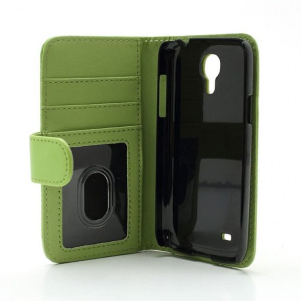 Чехол книжка с визитницей для Samsung Galaxy S 4 mini i9190 (Зеленый)