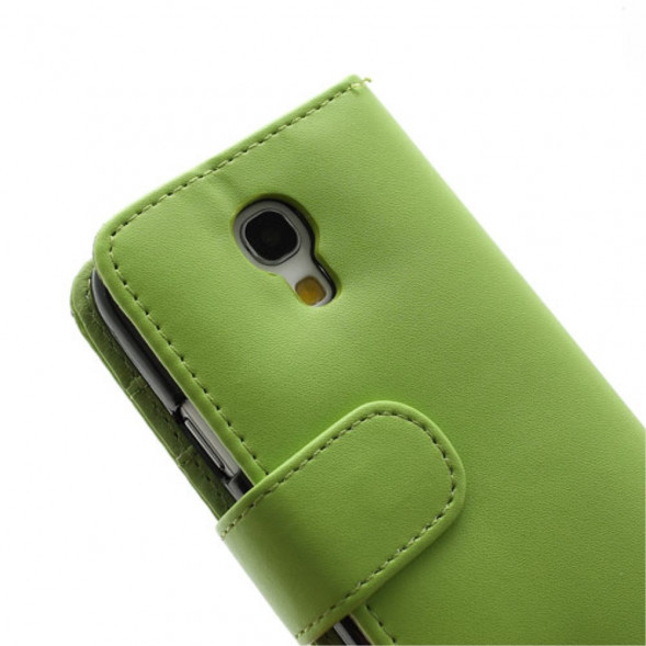 Чехол книжка с визитницей для Samsung Galaxy S 4 mini i9190 (Зеленый)