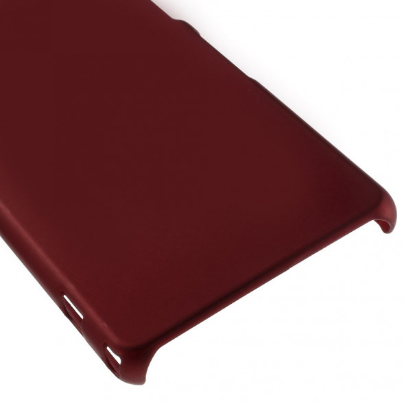 Прорезиненный чехол накладка для Sony Xperia Z1 Mini Compact D5503 (Красный)