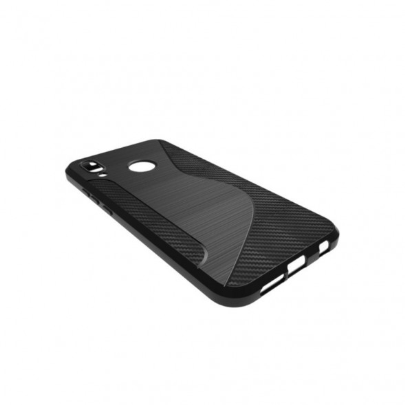 Антискользящий чехол для Huawei P20 Lite / Nova 3e (черный)