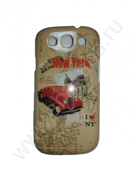 Чехол для Samsung Galaxy S3  i9300 пластиковый мини машинка