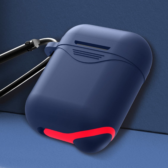 Силиконовый чехол для наушников AirPods Luminous (синий)