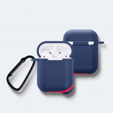 Силиконовый чехол для наушников AirPods Luminous (синий)