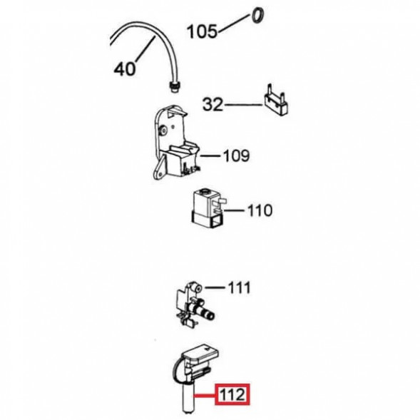 5532124900 Блок подачи воды кофемашины Delonghi Magnifica ESAM 3500, 4500 (ШЛАК043)