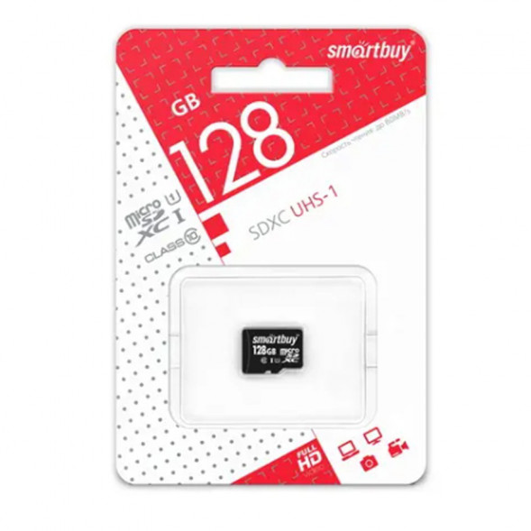 Карта памяти microSDXC 128Gb SmartBuy Class10 без адаптера