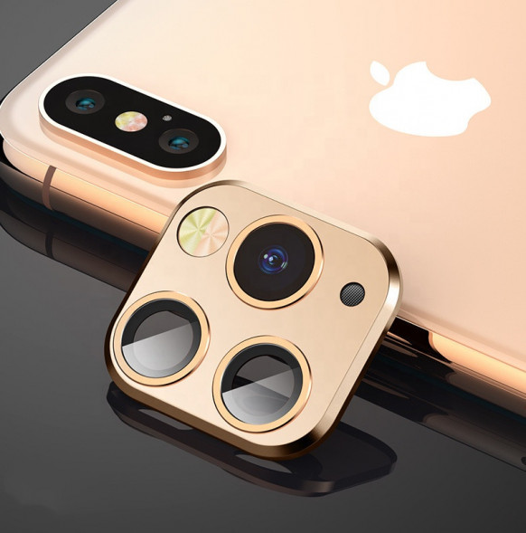 Накладка камеры для iPhone X под 11 Pro (Золото)