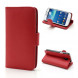Чехол книжка с визитницей для Samsung Galaxy S 4 mini i9190 (Красный)