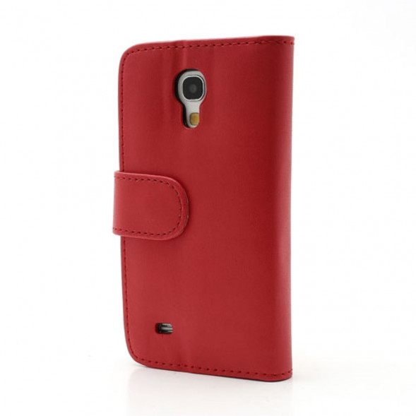 Чехол книжка с визитницей для Samsung Galaxy S 4 mini i9190 (Красный)