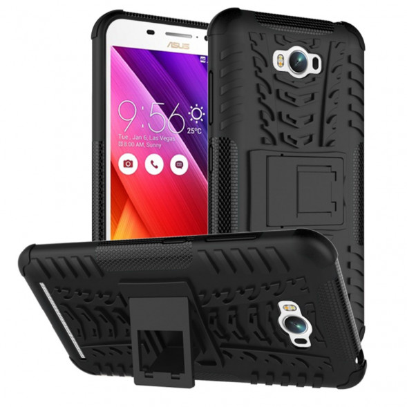 Гибридный чехол с подставкой для Asus Zenfone Max (ZC550KL) (Черный)