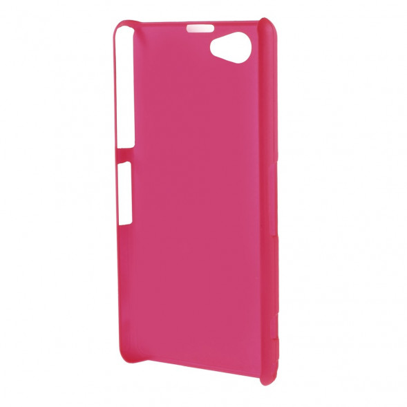 Прорезиненный чехол накладка для Sony Xperia Z1 Mini Compact D5503 (Малиновый)