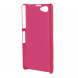 Прорезиненный чехол накладка для Sony Xperia Z1 Mini Compact D5503 (Малиновый)