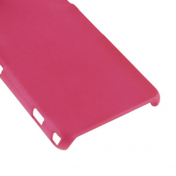 Прорезиненный чехол накладка для Sony Xperia Z1 Mini Compact D5503 (Малиновый)