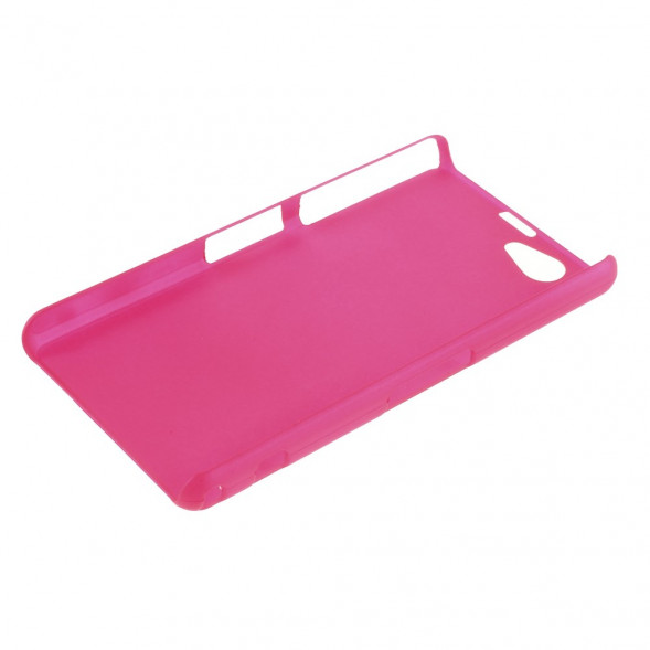 Прорезиненный чехол накладка для Sony Xperia Z1 Mini Compact D5503 (Малиновый)