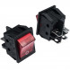 KCD4-201N-C3-R/4P on-off Переключатель клавишный (рокерный) (красная клавиша)