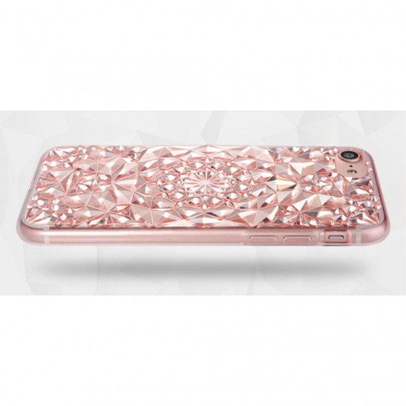 3D Чехол узоры для iPhone 7 / iPhone 8 (розовое золото)