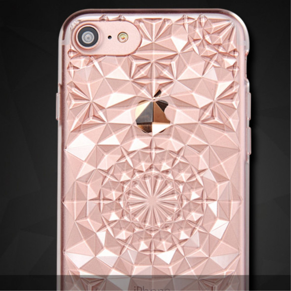 3D Чехол узоры для iPhone 7 / iPhone 8 (розовое золото)