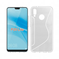 Антискользящий чехол для Huawei P20 Lite / Nova 3e (прозрачный)