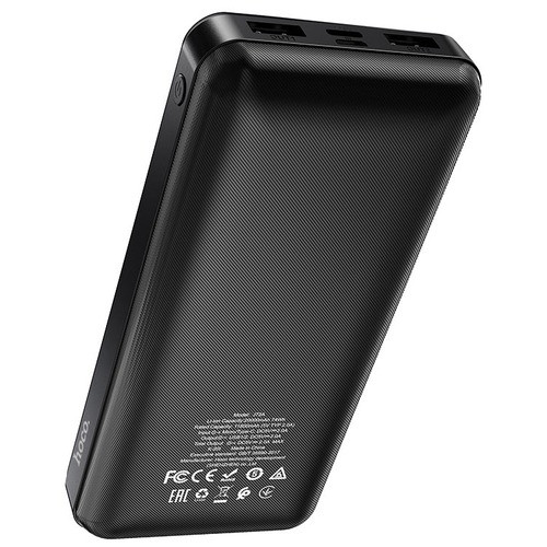 Внешний аккумулятор Power bank HOCO J72A Easy Travel 20000mAh, 2хUSB, 2A, Li-Pol (черный)