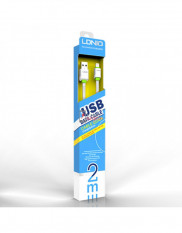 Кабель зарядки Ldnio LS01 Micro USB 2 метра плоский (белый)