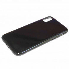 Пластиковый чехол накладка для iPhone X, iPhone 10 (черный)
