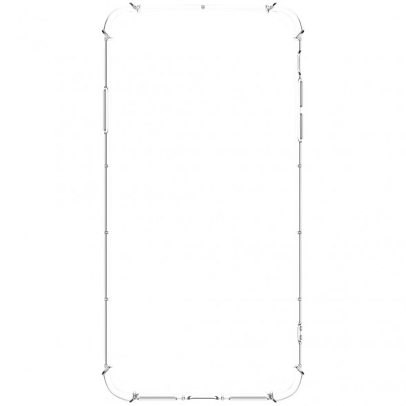 TPU Rock чехол накладка для iPhone XS Max (прозрачный)