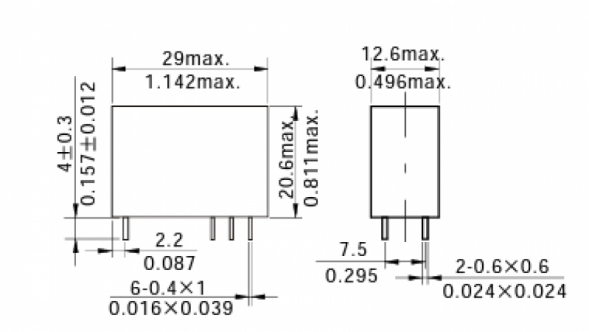 JQX-141FF-2C-Z-5A-48VDC-0.54 Реле электромагнитное