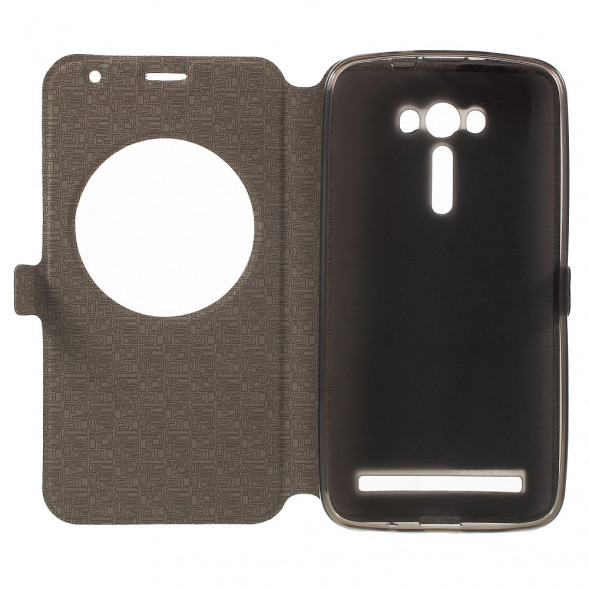 Чехол с окном информации для Asus Zenfone 2 Laser ZE550KL (Синий)