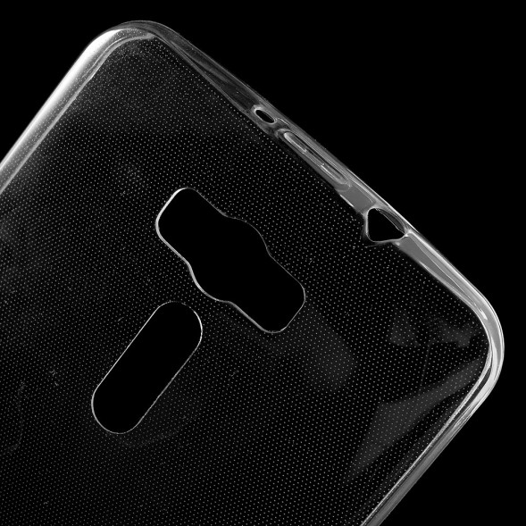 Прозрачный силиконовый чехол накладка для Asus Zenfone 2 Laser ZE601KL, ZE600KL (Белый)