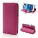 Чехол книжка с визитницей для Samsung Galaxy S 4 mini i9190 (Малиновый)