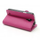Чехол книжка с визитницей для Samsung Galaxy S 4 mini i9190 (Малиновый)