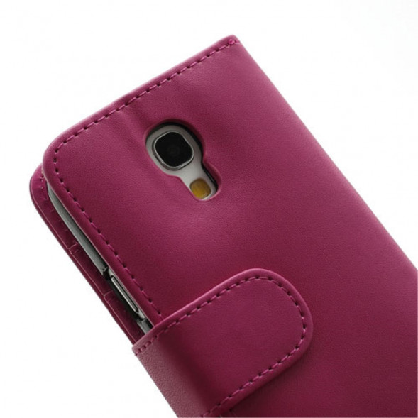Чехол книжка с визитницей для Samsung Galaxy S 4 mini i9190 (Малиновый)
