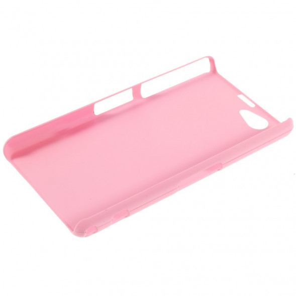 Прорезиненный чехол накладка для Sony Xperia Z1 Mini Compact D5503 (Розовый)