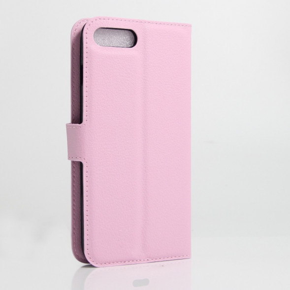 Чехол книжка с визитницей для iPhone 7 Plus (Розовый)