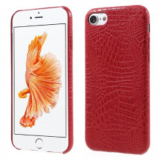 Чехол под крокодиловую кожу для iPhone 7 / iPhone 8 (красный)