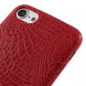 Чехол под крокодиловую кожу для iPhone 7 / iPhone 8 (красный)