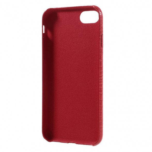 Чехол под крокодиловую кожу для iPhone 7 / iPhone 8 (красный)