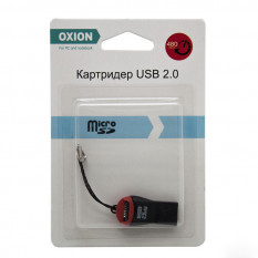 Кардридер OXION для microSD OCR011BK до 32 ГБ