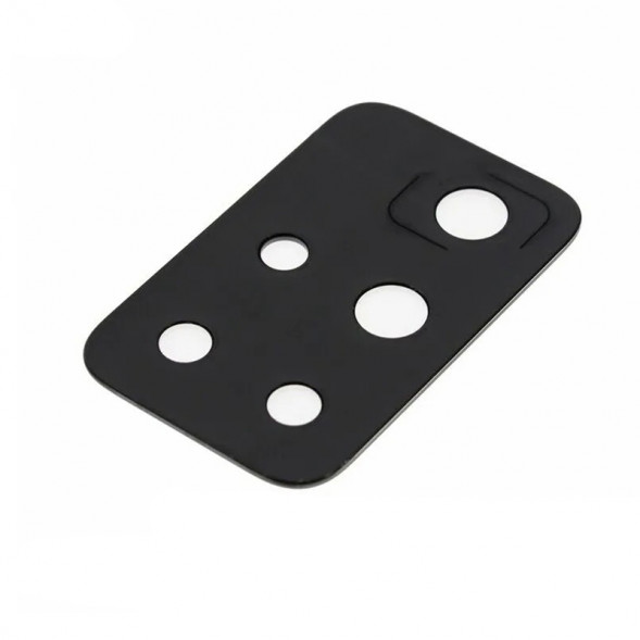 Стекло задней камеры для Xiaomi Redmi 10 (без рамки) (Черный)